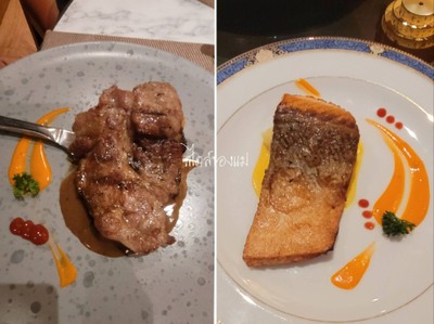 สเต๊กเนื้อสันใน&สเต็กแซลม่อน