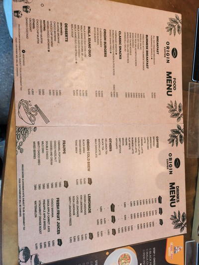 ป้ายราคาหรือสมุดเมนู