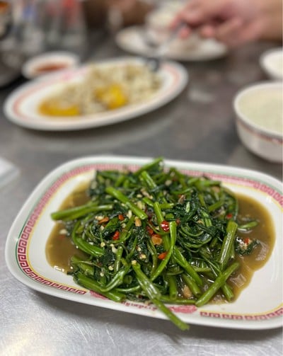 🥗 ผัดผักบุ้งไฟแดง. (ราคา 70 บาท.)