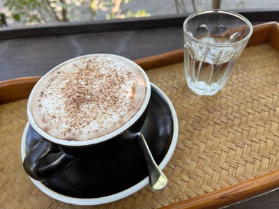 Hot chocolate with oat milk