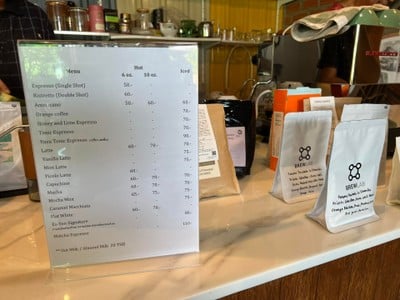 ป้ายราคาหรือสมุดเมนู