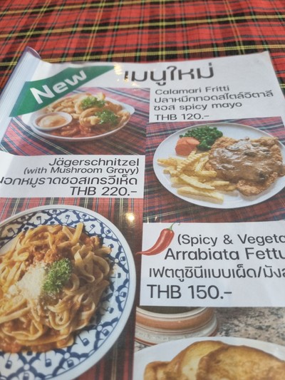 ป้ายราคาหรือสมุดเมนู
