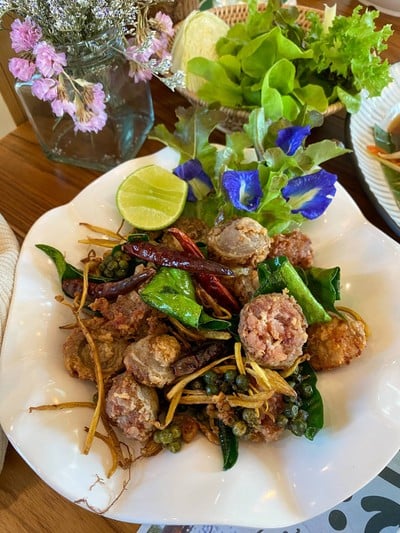 เมนูของร้าน บ้านสะออน by บ้านนอกคอกนาเขาใหญ่