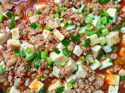 Mapo Tofu / ผัดเต้าหู้เสฉวน / หม่าโผ่วโตฟู Mapo Tofu / ผัดเต้าหู้เสฉวน / หม่าโผ่วโตฟู