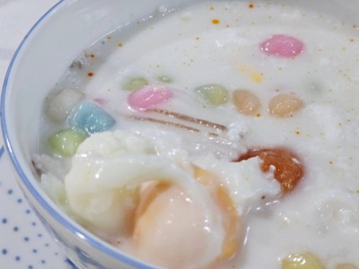 บัวลอยไข่หวาน+ไข่เค็ม