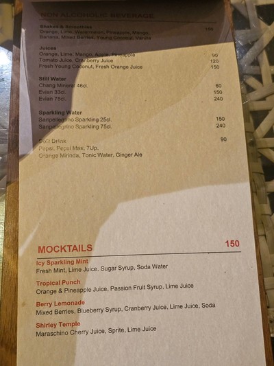 ป้ายราคาหรือสมุดเมนู