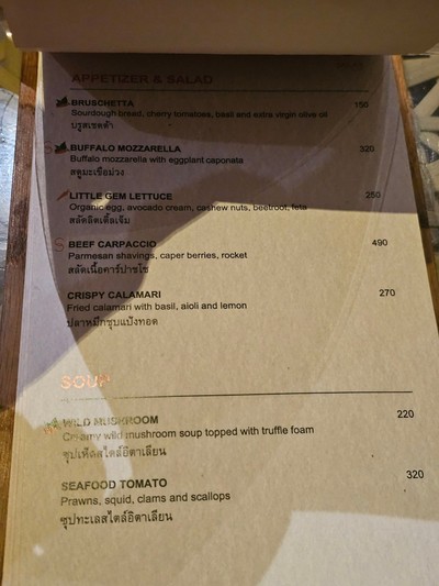 ป้ายราคาหรือสมุดเมนู