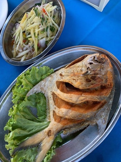ปลาจาระเม็ดทอด