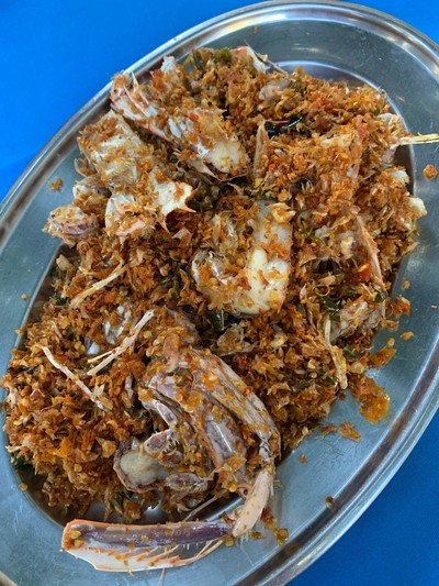 กั้งแก้วทอด