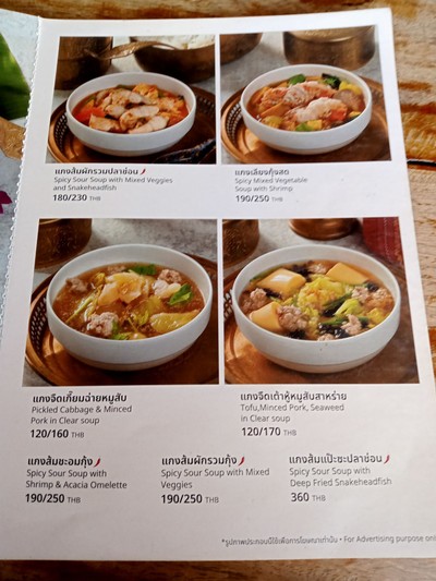 ป้ายราคาหรือสมุดเมนู