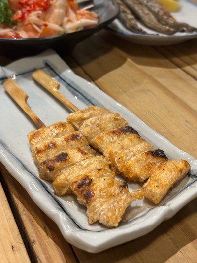 ท้องปลาแซลม่อนย่างเกลือ