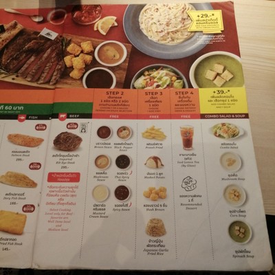 ป้ายราคาหรือสมุดเมนู