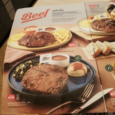 ป้ายราคาหรือสมุดเมนู