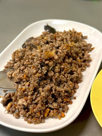หมูสับผัดหนำเลี้ยบ