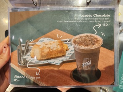 ป้ายราคาหรือสมุดเมนู