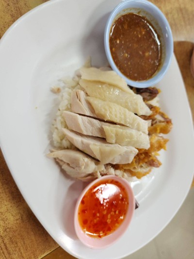 ข้าวมันไก่ต้ม+ไก่ทอด