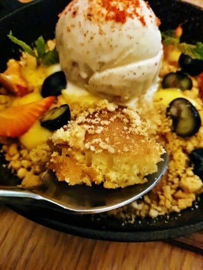 Vanilla hot cake