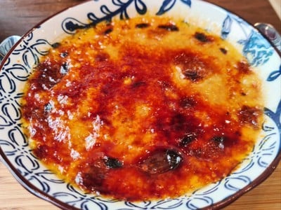 แครมบรูเล่ข้าวเหนียวดำ