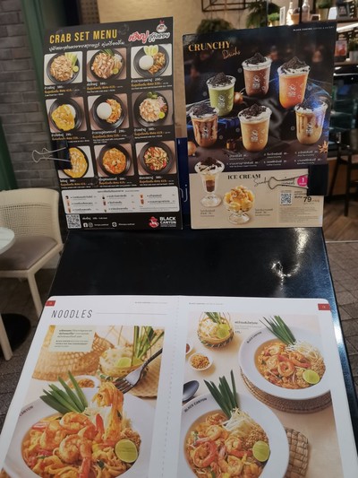 ป้ายราคาหรือสมุดเมนู