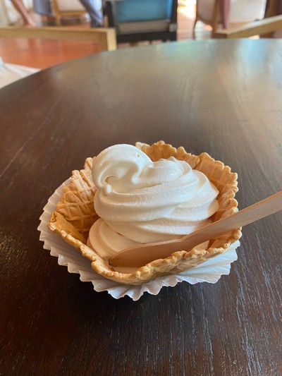 Waffle bowl - Milk soft serve