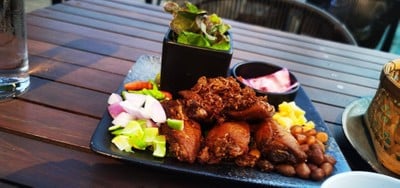 แหนมไก่ทอด