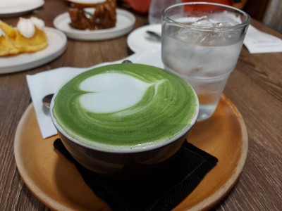 HOT MATCHA LATTE