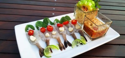 กุ้งแช่น้ำปลา