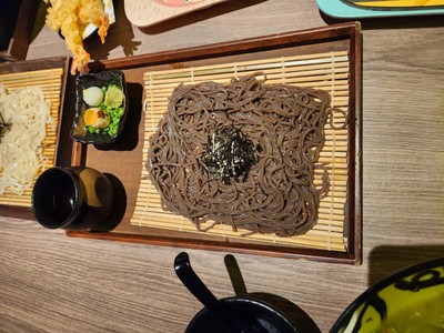 Zaru Soba with Shrimp Tempura