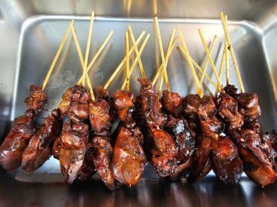 เมนูของร้าน หมูปิ้งมหานคร ศาลาแดง