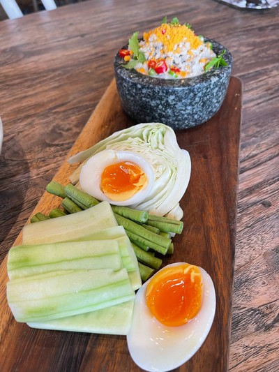 หลนเต้าเขี้ยวหมูสับไข่เค็ม