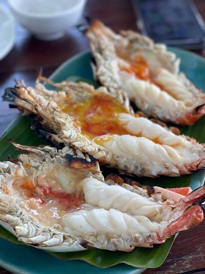 กุ้งใหญ่เผา