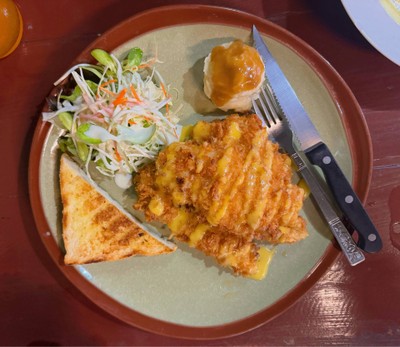 สเต็กไก่กรอบ