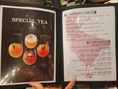 ป้ายราคาหรือสมุดเมนู