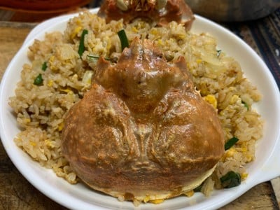 ข้าวผัดมันปู (คานิมิโซะ)