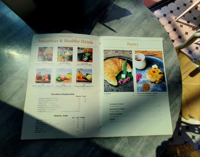 ป้ายราคาหรือสมุดเมนู