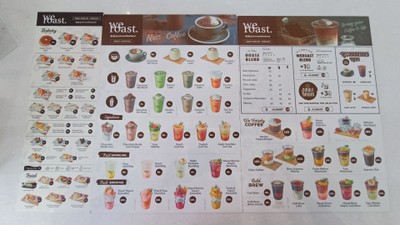 ป้ายราคาหรือสมุดเมนู