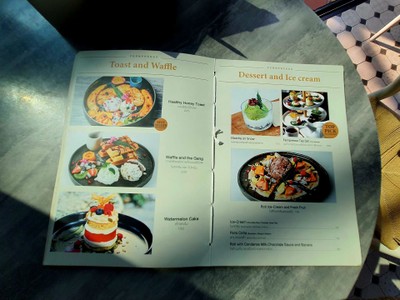 ป้ายราคาหรือสมุดเมนู