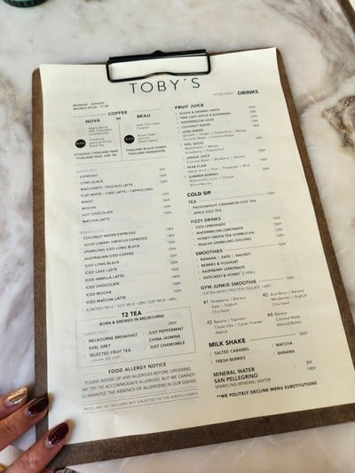 ป้ายราคาหรือสมุดเมนู