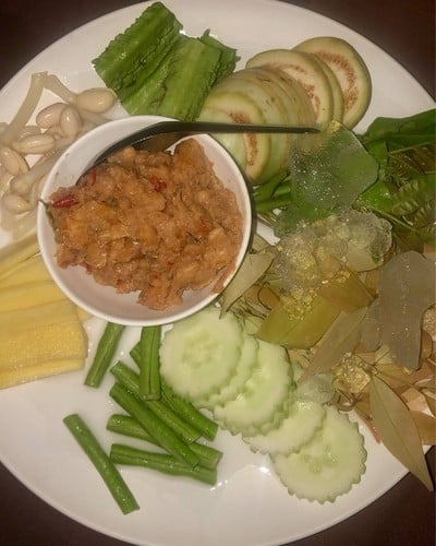 น้ำพริกกุ้งเสียบ