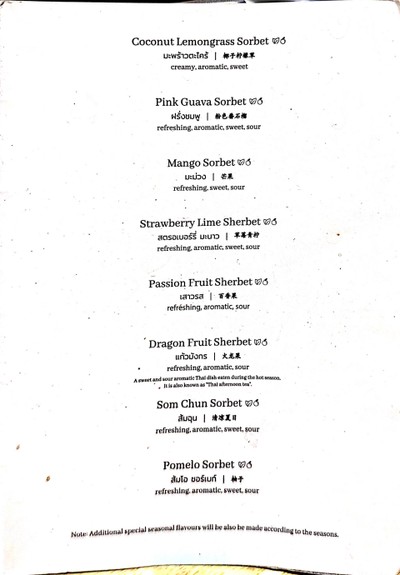 ป้ายราคาหรือสมุดเมนู