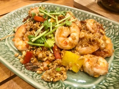 กุ้งผัดพริกเกลือ