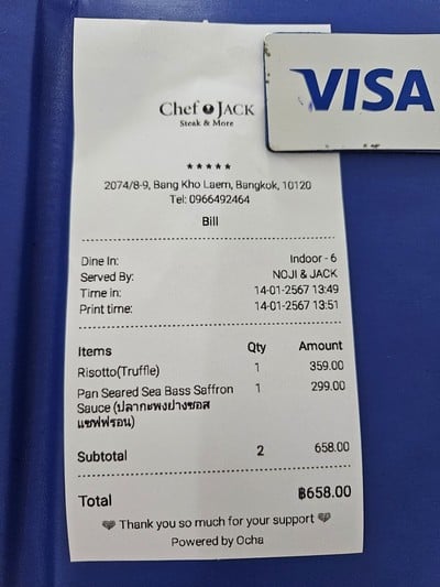 ป้ายราคาหรือสมุดเมนู