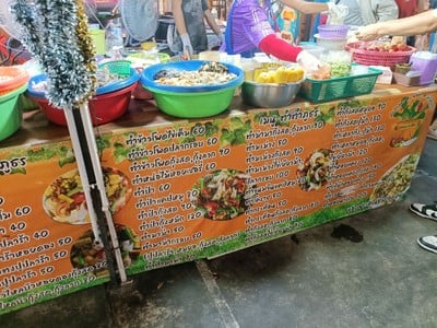 ป้ายราคาหรือสมุดเมนู