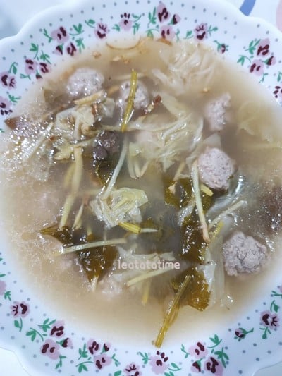 หมูสับต้มบ๊วย