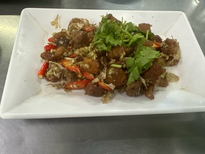 หมูเค็มผัดพริก