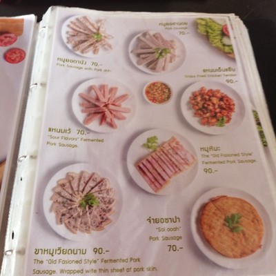 ป้ายราคาหรือสมุดเมนู