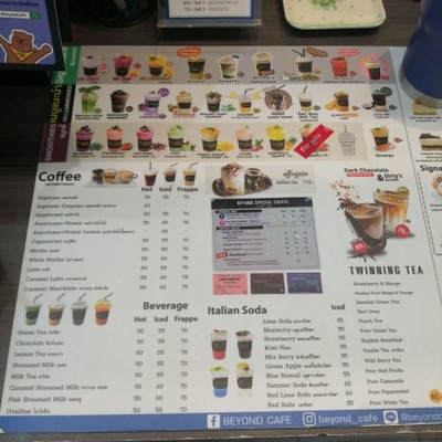 ป้ายราคาหรือสมุดเมนู