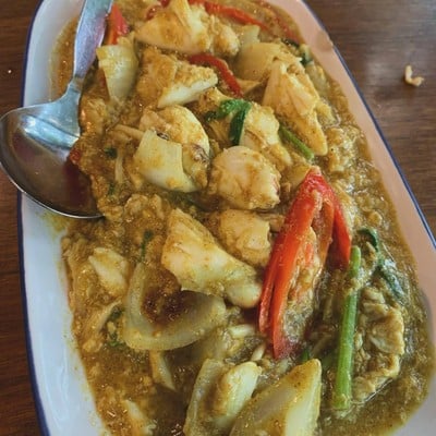เนื้อปูผัดผงกระหรี่