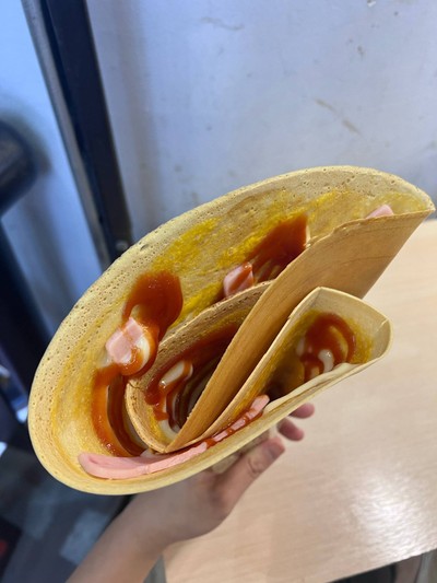 เครปไข่+แฮม