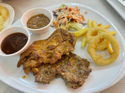 คอมบาย 1 สเต็กหมูพทด&สเต็กไก่สไปซี่